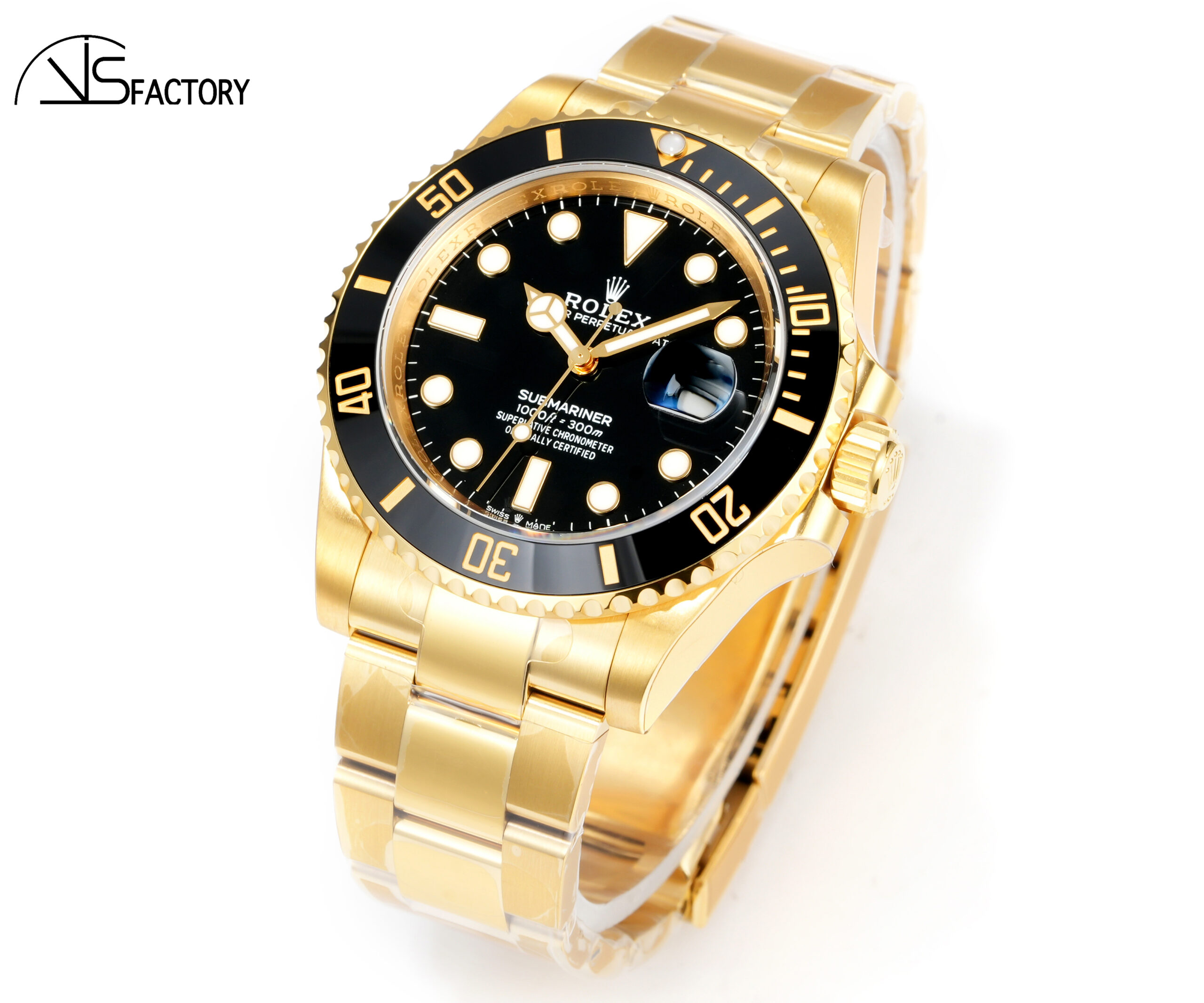 Submariner 126618LN Fullgold 904L Steel VSF 1:1 Best Edition YG/YG Black VSF VS3235 - Image 5