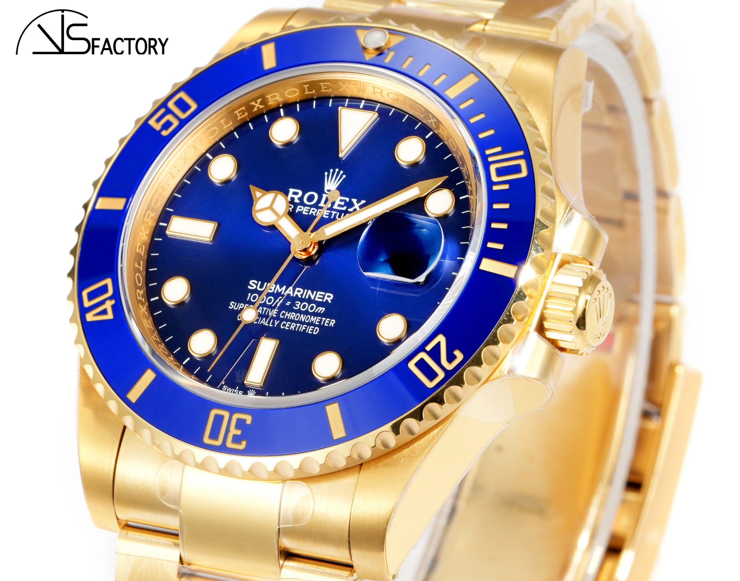 Submariner 126618LB Fullgold 904L Steel VSF 1:1 Best Edition YG/YG Blue VSF VS3235 - Image 3