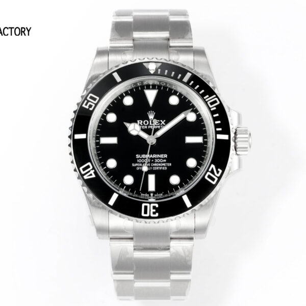 Submariner 41mm 124060 No Date 904L Steel VSF 1:1 Best Edition Black Dial VS3230
