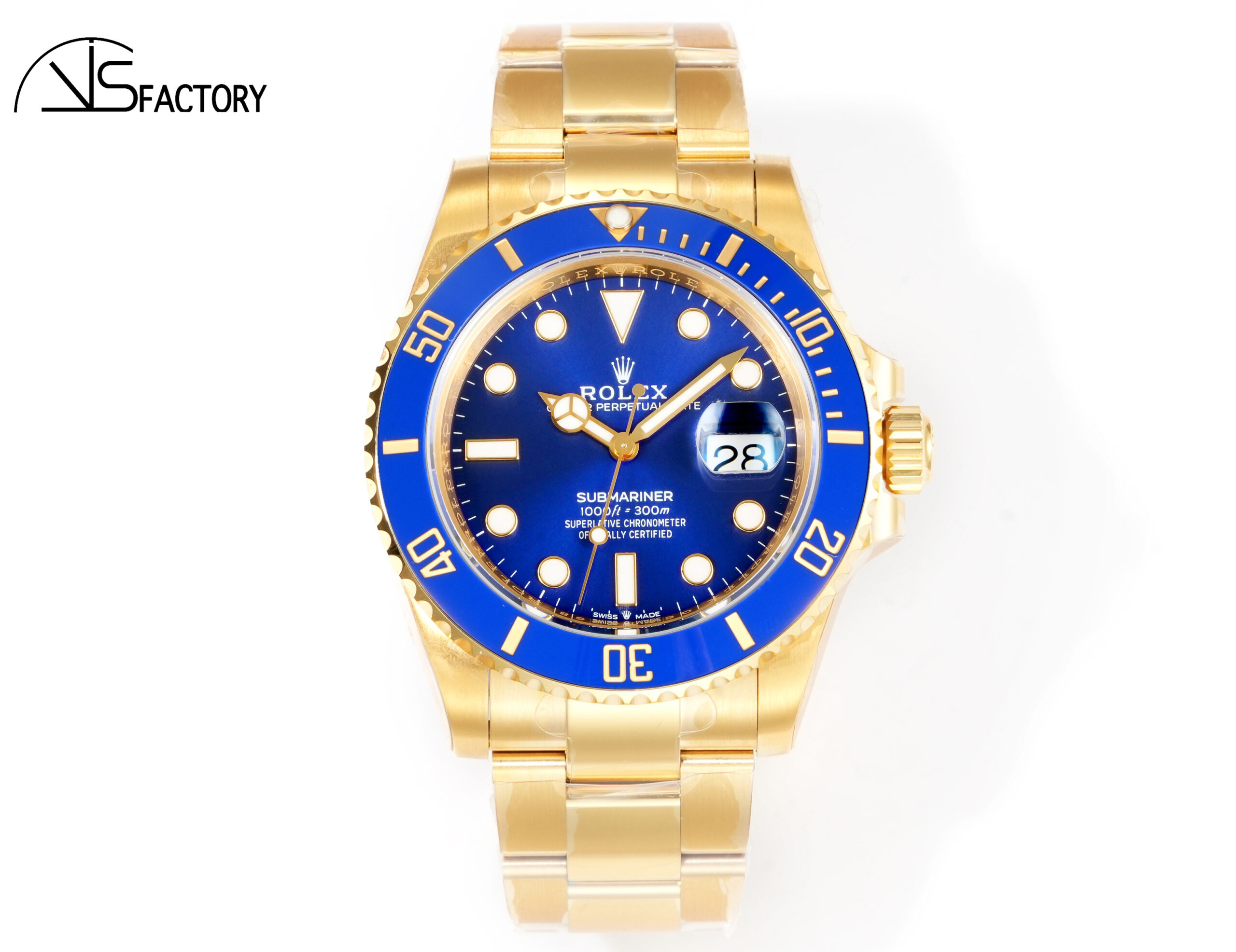 Submariner 126618LB Fullgold 904L Steel VSF 1:1 Best Edition YG/YG Blue VSF VS3235