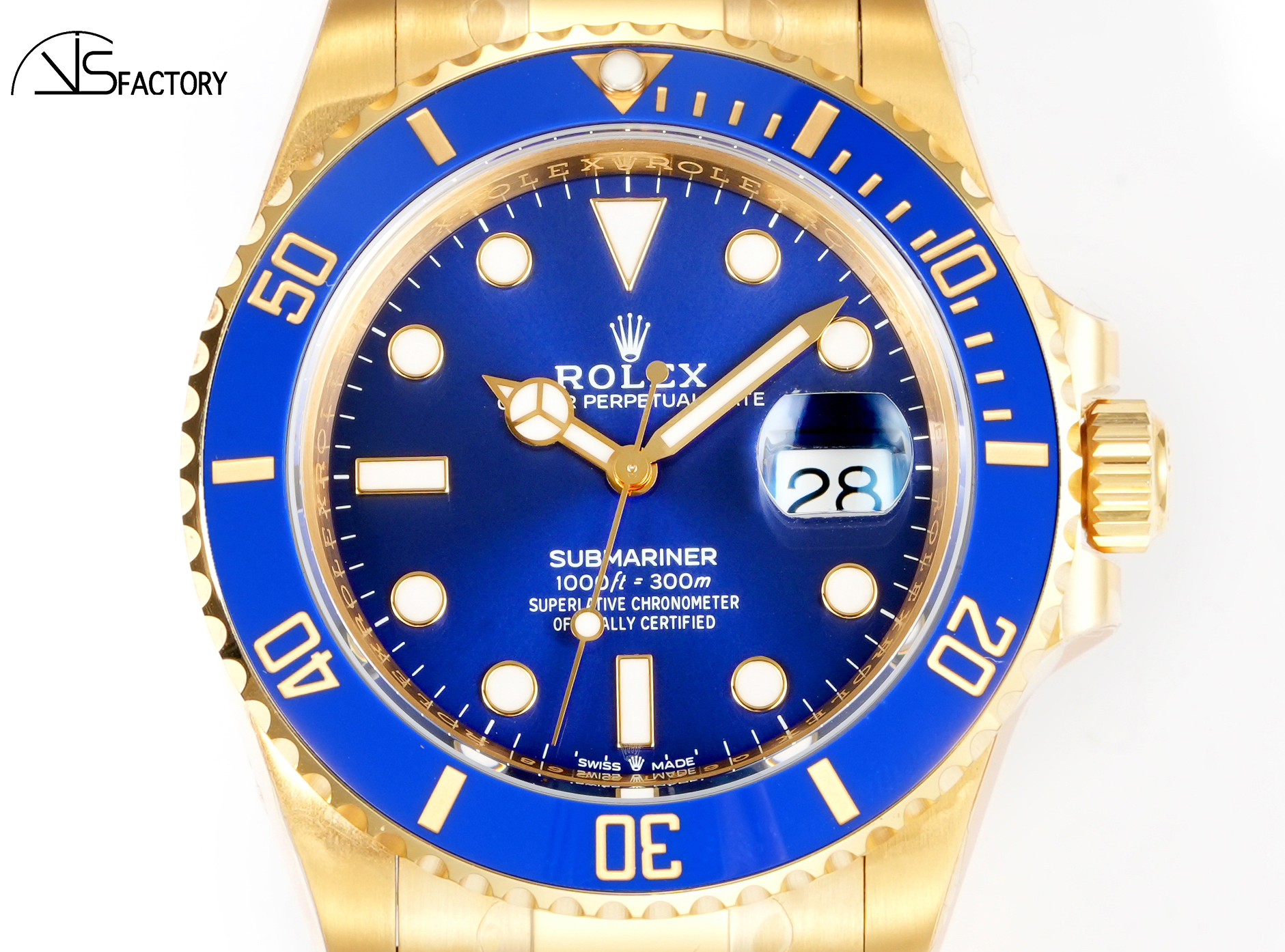 Submariner 126618LB Fullgold 904L Steel VSF 1:1 Best Edition YG/YG Blue VSF VS3235 - Image 2