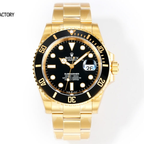 Submariner 126618LN Fullgold 904L Steel VSF 1:1 Best Edition YG/YG Black VSF VS3235