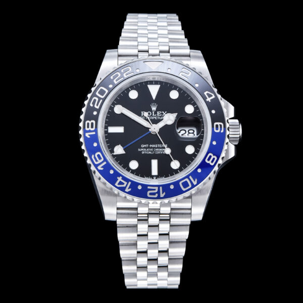 GMT-Master II 126710 BLNR Black/Blue V2 904L SS QF 1:1 Best Edition Black Dial On Jubilee Bracelet SH3285 CHS