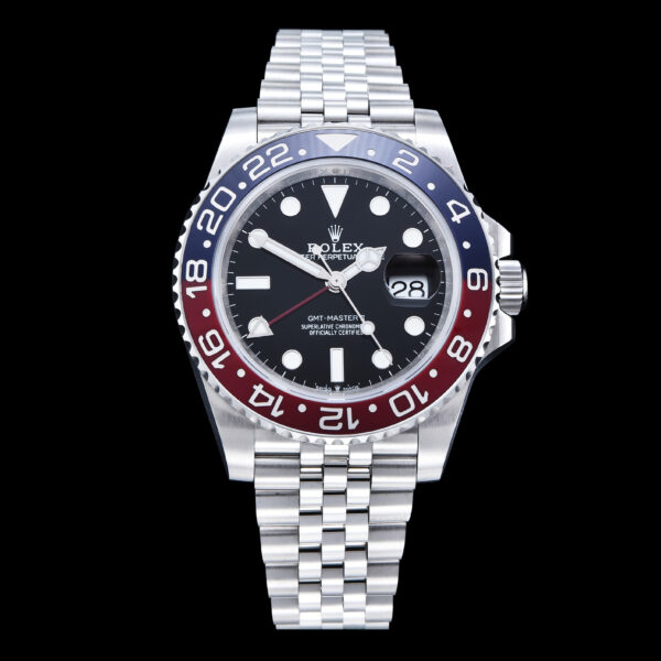 GMT-Master II 126710 BLRO Black/Red V2 904L SS QF 1:1 Best Edition Black Dial On Jubilee Bracelet SH3285 CHS
