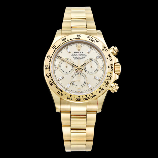 Daytona 116508 QF 1:1 Best Edition White Dial on YG Bracelet SH4130 V3 (Gain Weight)