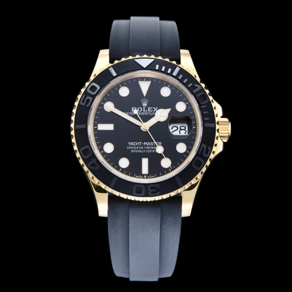 Yacht-Master 226658 Gain Weight QF 1:1 Best Edition Black Dial On Oysterflex Strap VR3235