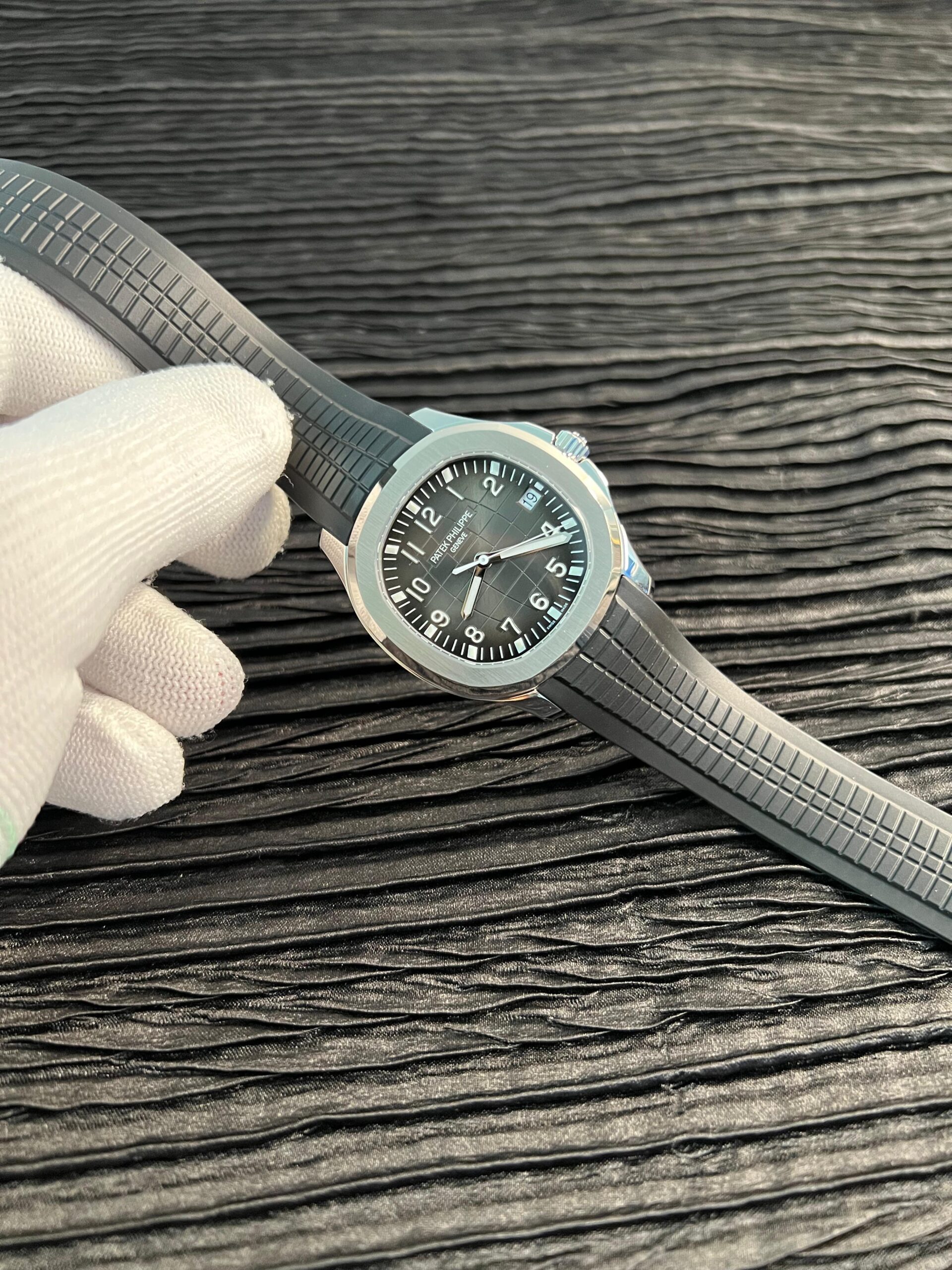 Aquanaut 5167 SS 3KF Best Edition Gray Dial on Black Rubber Strap A324 Super Clone V2 - Image 2