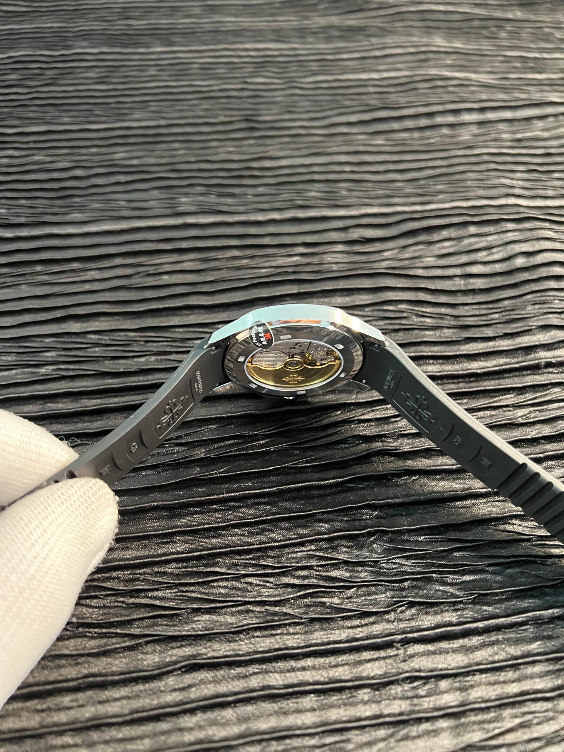 Aquanaut 5167 SS 3KF Best Edition Gray Dial on Black Rubber Strap A324 Super Clone V2 - Image 5