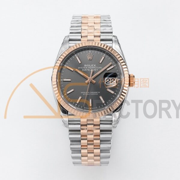 DateJust 36 SS 126231 VSF 1:1 Best Edition 904L Steel Gray Stick Dial on Jubilee Bracelet VS3235
