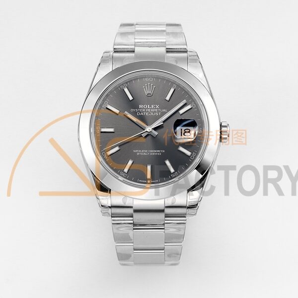 DateJust 41 126300 904L SS VSF 1:1 Best Edition Grey Dial on Jubilee Bracelet VS3235