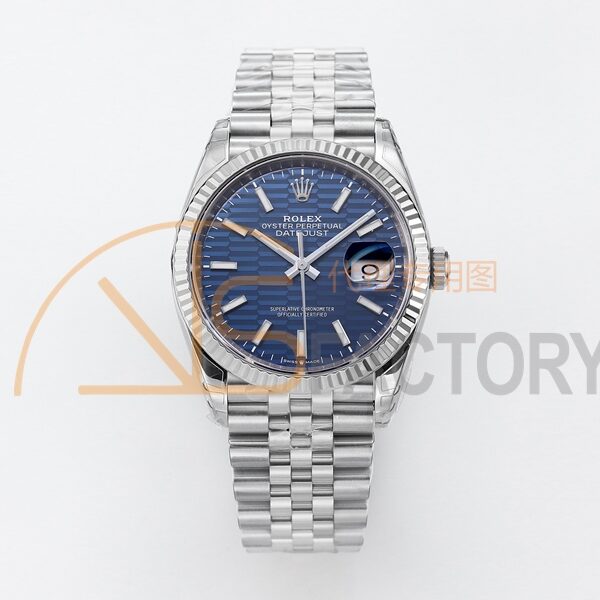 DateJust 36mm 126234 904L SS VSF 1:1 Best Edition Blue Fluted Dial on Jubilee Bracelet VS3235