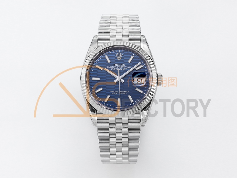 DateJust 36mm 126234 904L SS VSF 1:1 Best Edition Blue Fluted Dial on Jubilee Bracelet VS3235