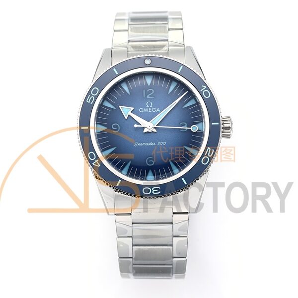 Seamaster 300 Master Spectre 234.30.41.21.03.002 SS VSF Best Edition Blue Dial on Bracelet A8912