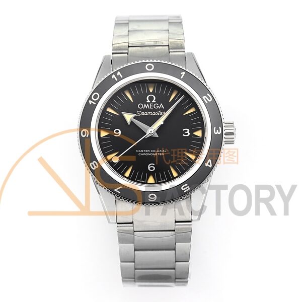Seamaster 300 Master Spectre 234.30.41.21.01.001 SS VSF Best Edition Black Dial on Bracelet A8912