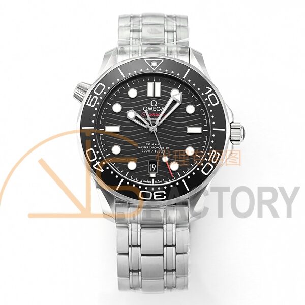 Seamaster Diver 300M Black Ceramic Bezel V4 VSF 1:1 Best Edition Black Dial On SS Bracelet Super Clone Asian 8800