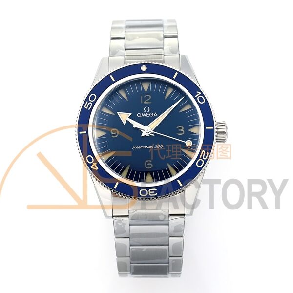 Seamaster 300 Master Spectre 234.30.41.21.03.001 SS VSF Best Edition Blue Dial on Bracelet A8912