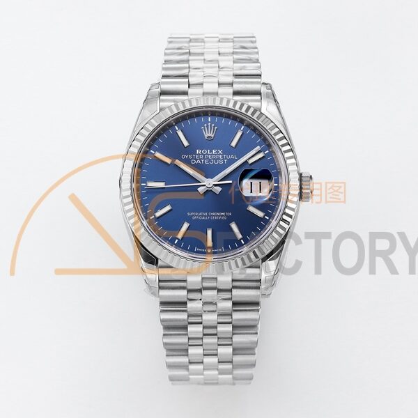 DateJust 36mm 126234 904L SS VSF 1:1 Best Edition Blue Fluted Dial on Jubilee Bracelet VS3235