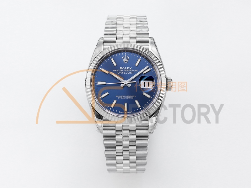 DateJust 36mm 126234 904L SS VSF 1:1 Best Edition Blue Fluted Dial on Jubilee Bracelet VS3235