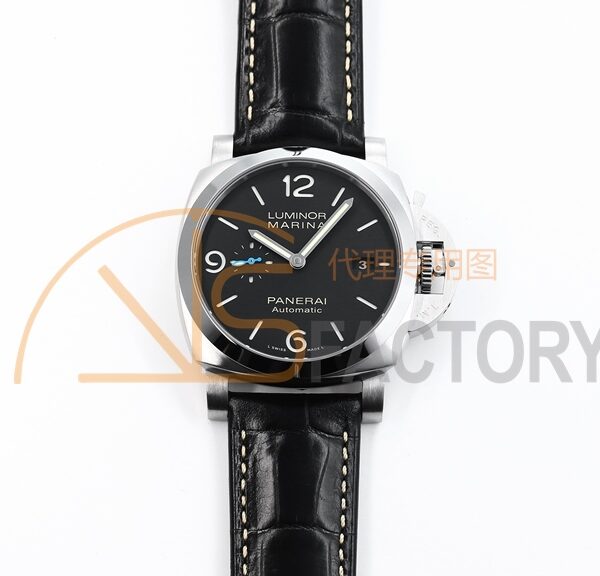 PAM1312 W VSF 1:1 Best Edition Black Dial on Black Leather Strap P.9010 Clone