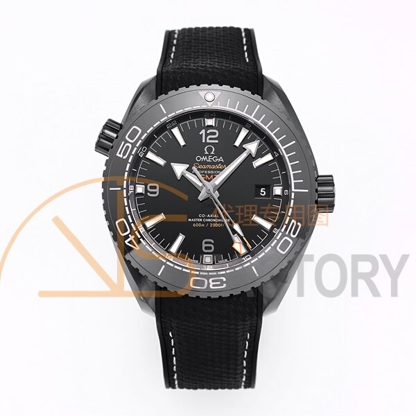 Planet Ocean 45.5mm Deep Black Real Ceramic VSF 1:1 Best Edition on Black Nylon Strap A8906 Super Clone
