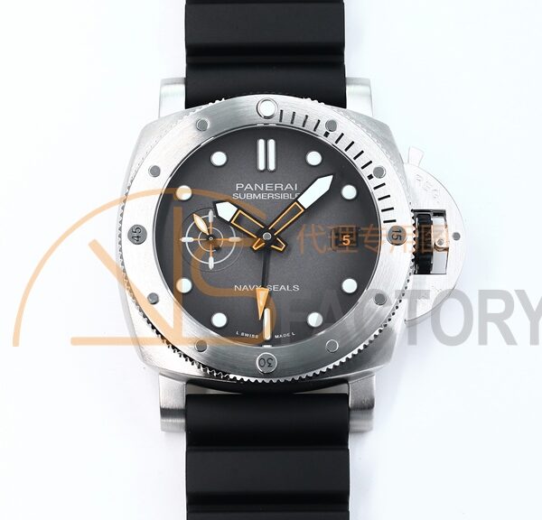 PAM1323 Y GMT VSF 1:1 Best Edition Dark Gray Dial on Black Rubber Strap P9011