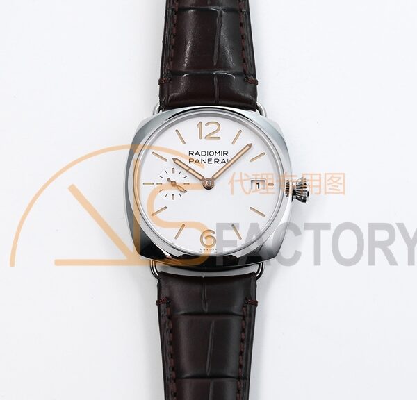 Radiomir PAM1292 Z 40mm SS VSF 1:1 Best Edition White Dial on Black Leather Strap Asian P900