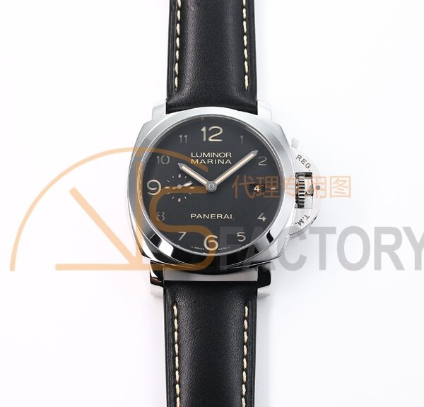 PAM359 R VSF 1:1 Best Edition on Black Leather Strap P.9000 Super Clone V2