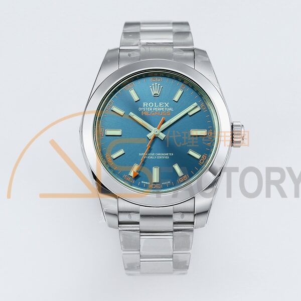 Milgauss 116400 GV Real Green Sapphire 904L SS VSF 1:1 Best Edition Blue Dial on 904L SS Bracelet SA3131