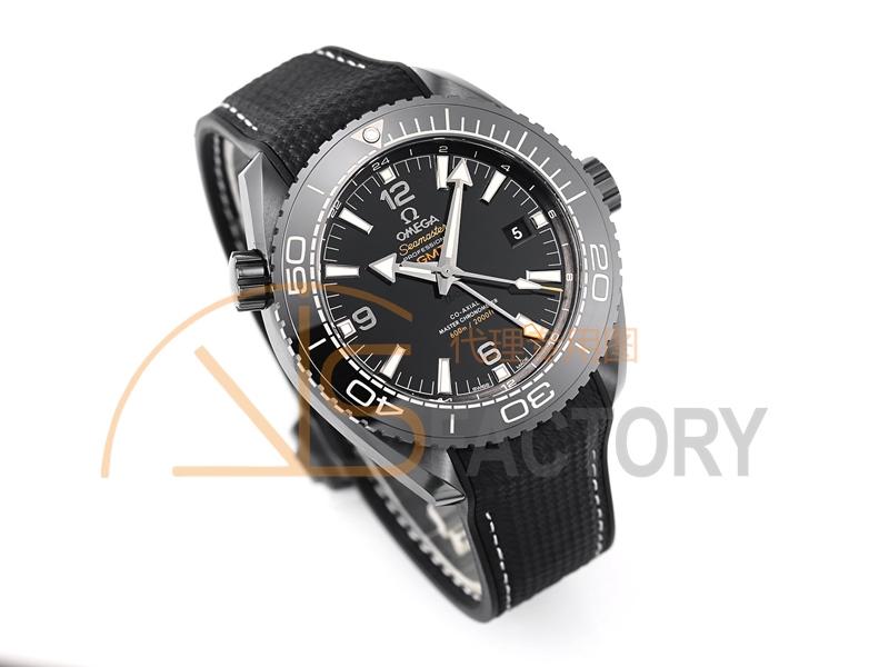 Planet Ocean 45.5mm Deep Black Real Ceramic VSF 1:1 Best Edition on Black Nylon Strap A8906 Super Clone - Image 2