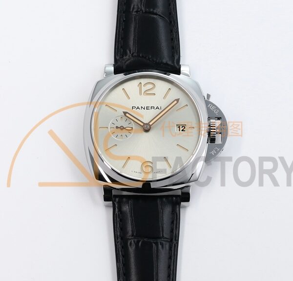 PAM1249 X SS VSF 1:1 Best Edition White Sun Dial on Black Leather Strap Asian P900