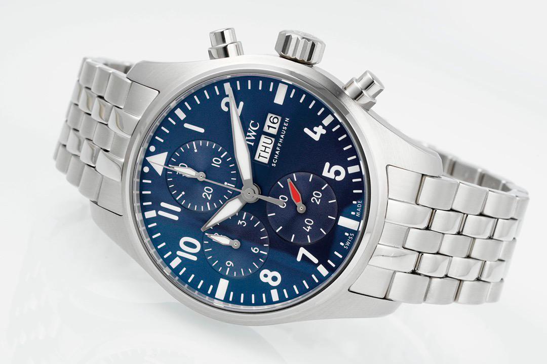 Pilot Watch IW388113 SS APSF 1:1 Best Edition Blue Dial On SS Bracelet A69385 - Image 4