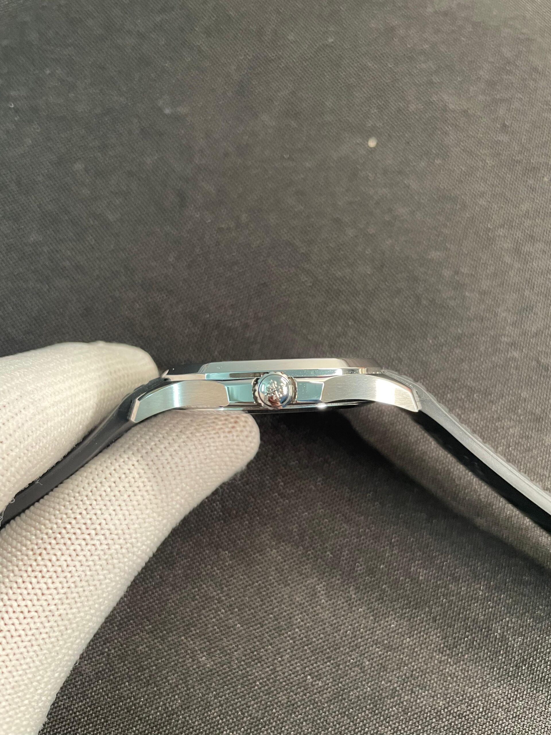 Aquanaut 5168G 42mm Gain Weight SS DDF 1:1 Best Edition Black Dial On Black Rubber Strap Super Clone DD330 - Image 5