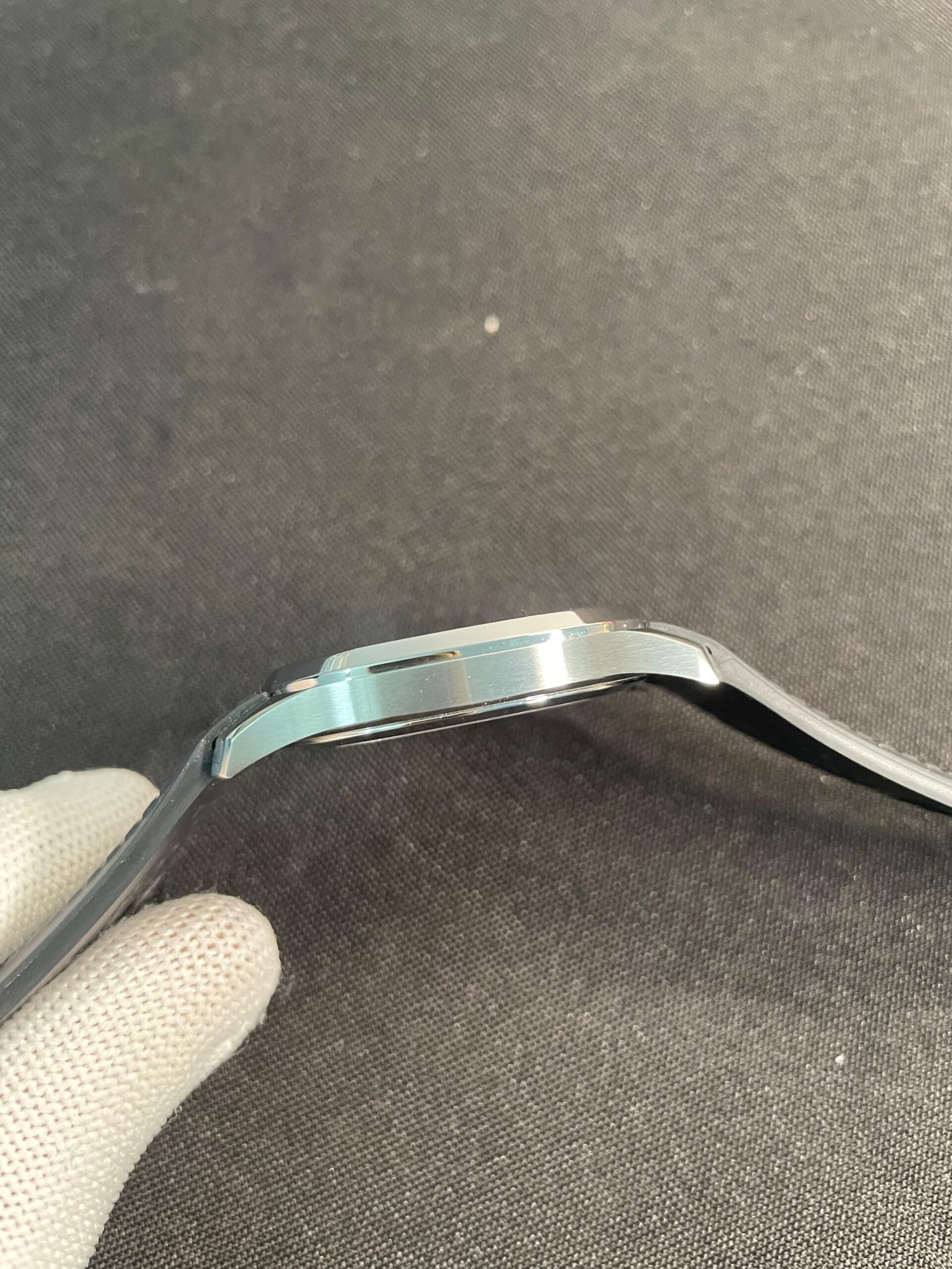 Aquanaut 5168G 42mm Gain Weight SS DDF 1:1 Best Edition Black Dial On Black Rubber Strap Super Clone DD330 - Image 6