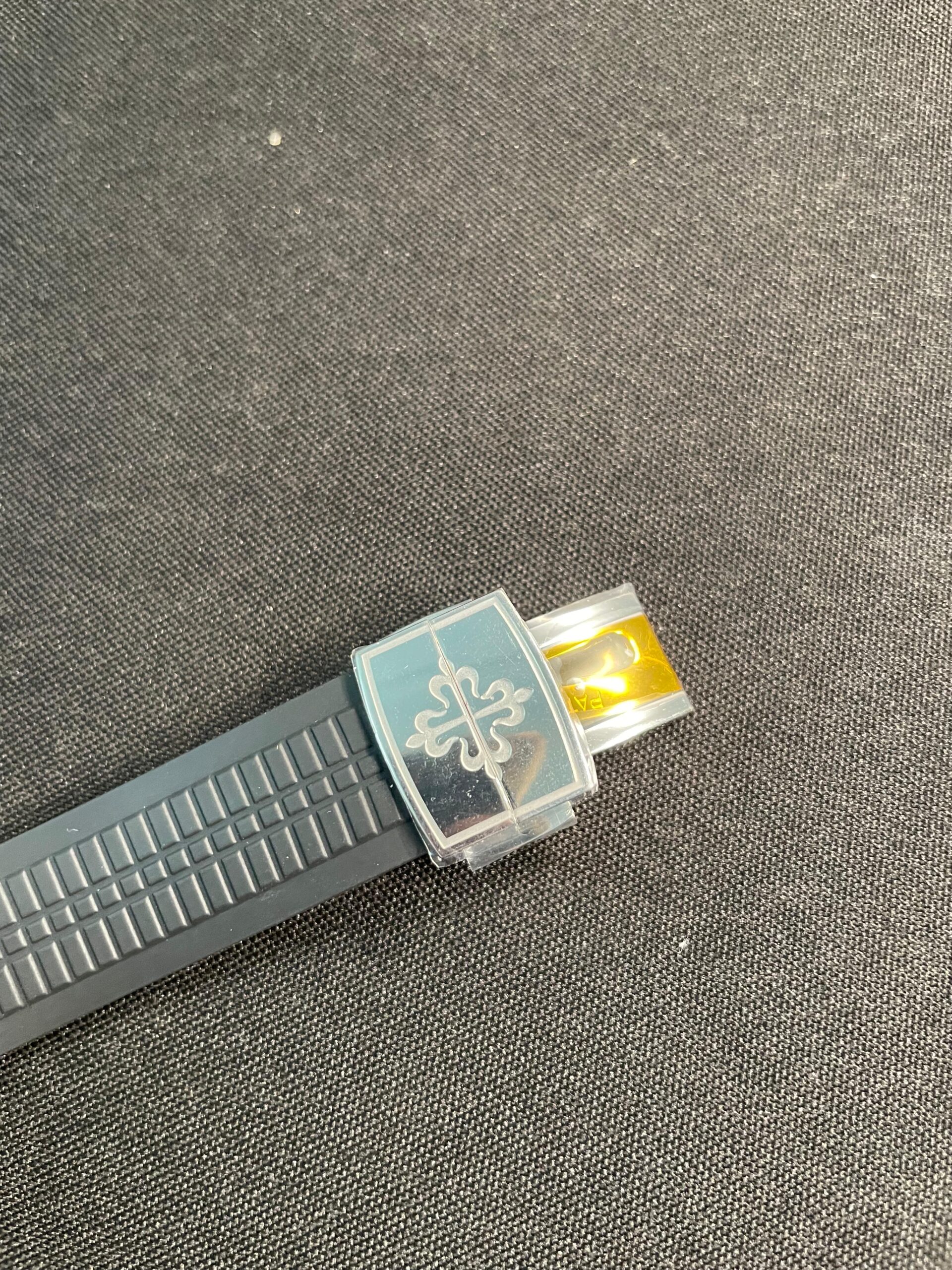 Aquanaut 5168G 42mm Gain Weight SS DDF 1:1 Best Edition Black Dial On Black Rubber Strap Super Clone DD330 - Image 9