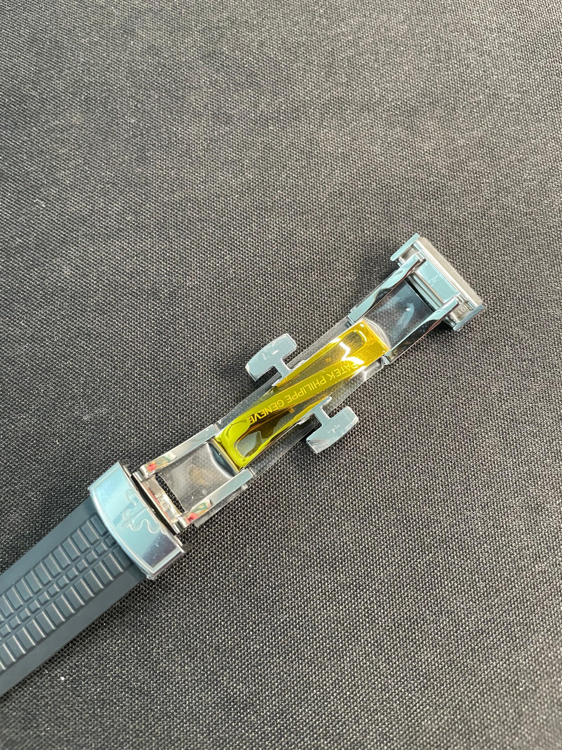 Aquanaut 5168G 42mm Gain Weight SS DDF 1:1 Best Edition Black Dial On Black Rubber Strap Super Clone DD330 - Image 8