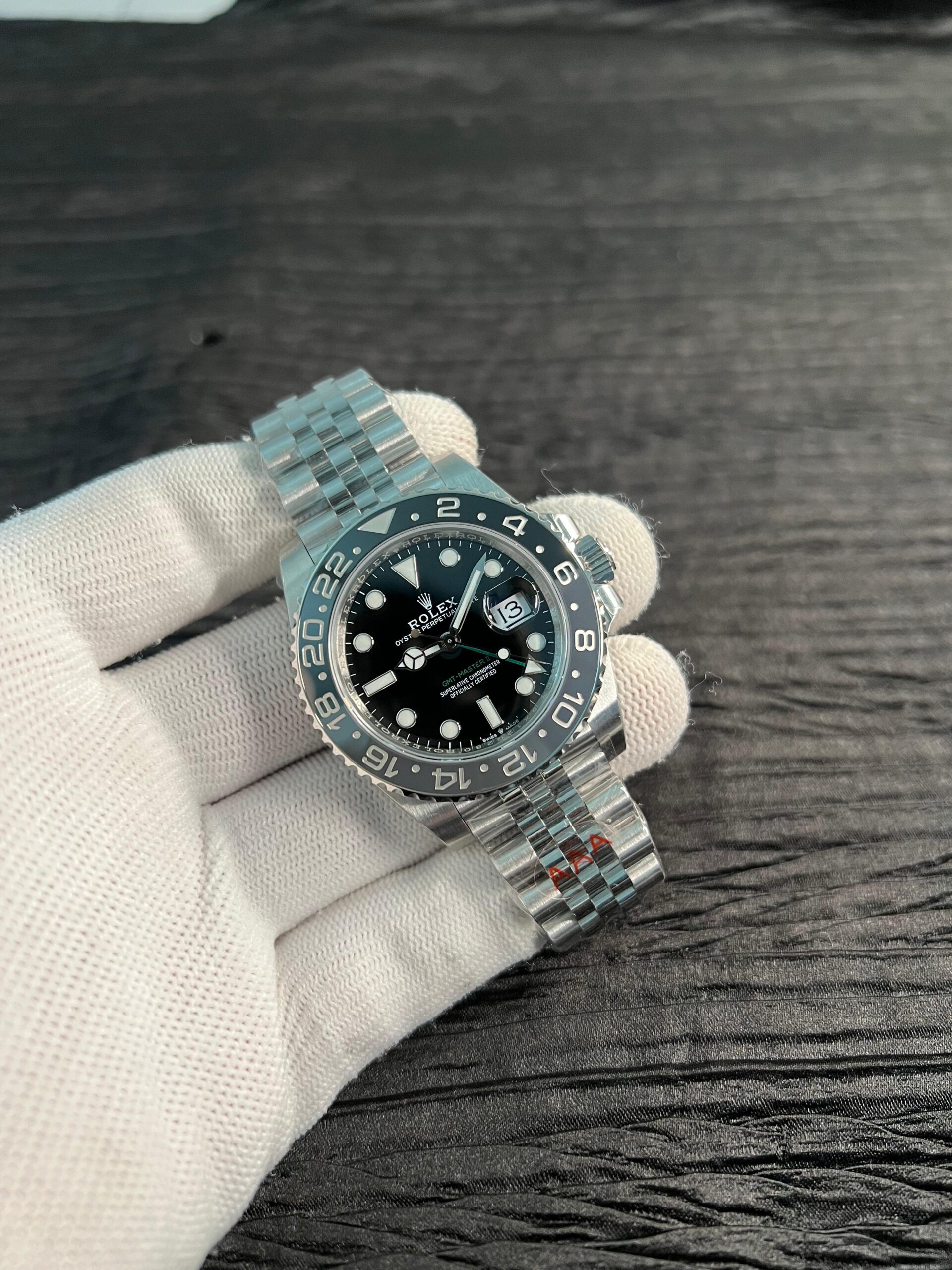 GMT-Master II 126710 GRNR Black-Gray V3 904L SS VSF 1:1 Best Edition Black Dial On Jubilee Bracelet DD3285 CHS - Image 3