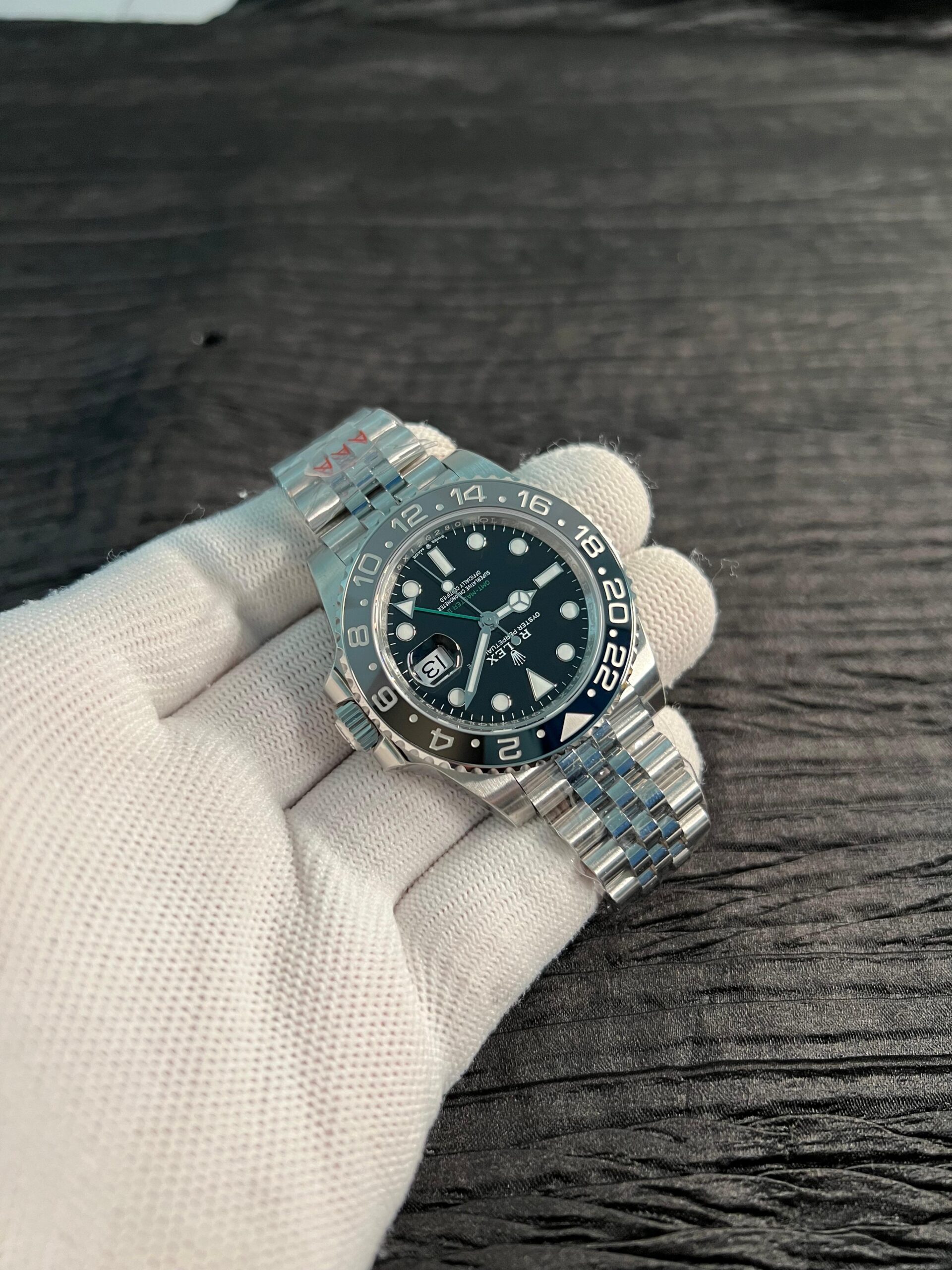 GMT-Master II 126710 GRNR Black-Gray V3 904L SS VSF 1:1 Best Edition Black Dial On Jubilee Bracelet DD3285 CHS - Image 4