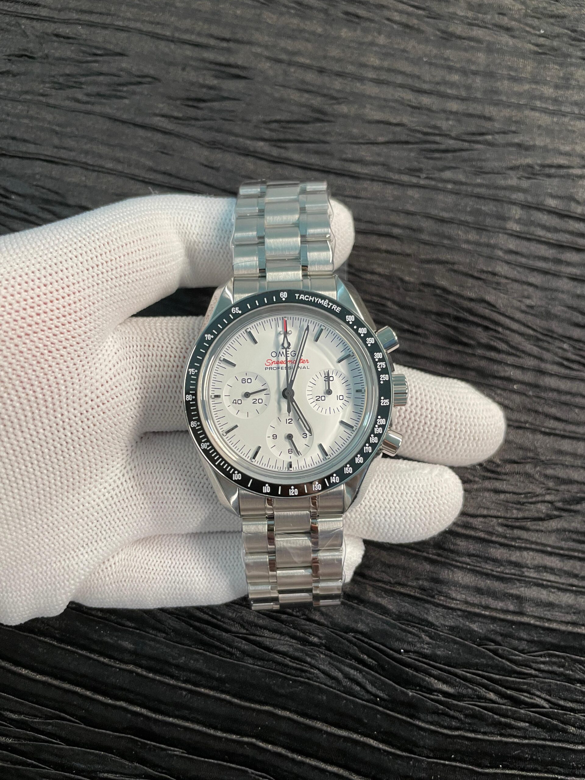 Speedmaster Professional SS N1F Best Edition White Dial On SS Bracelet Asian 3861