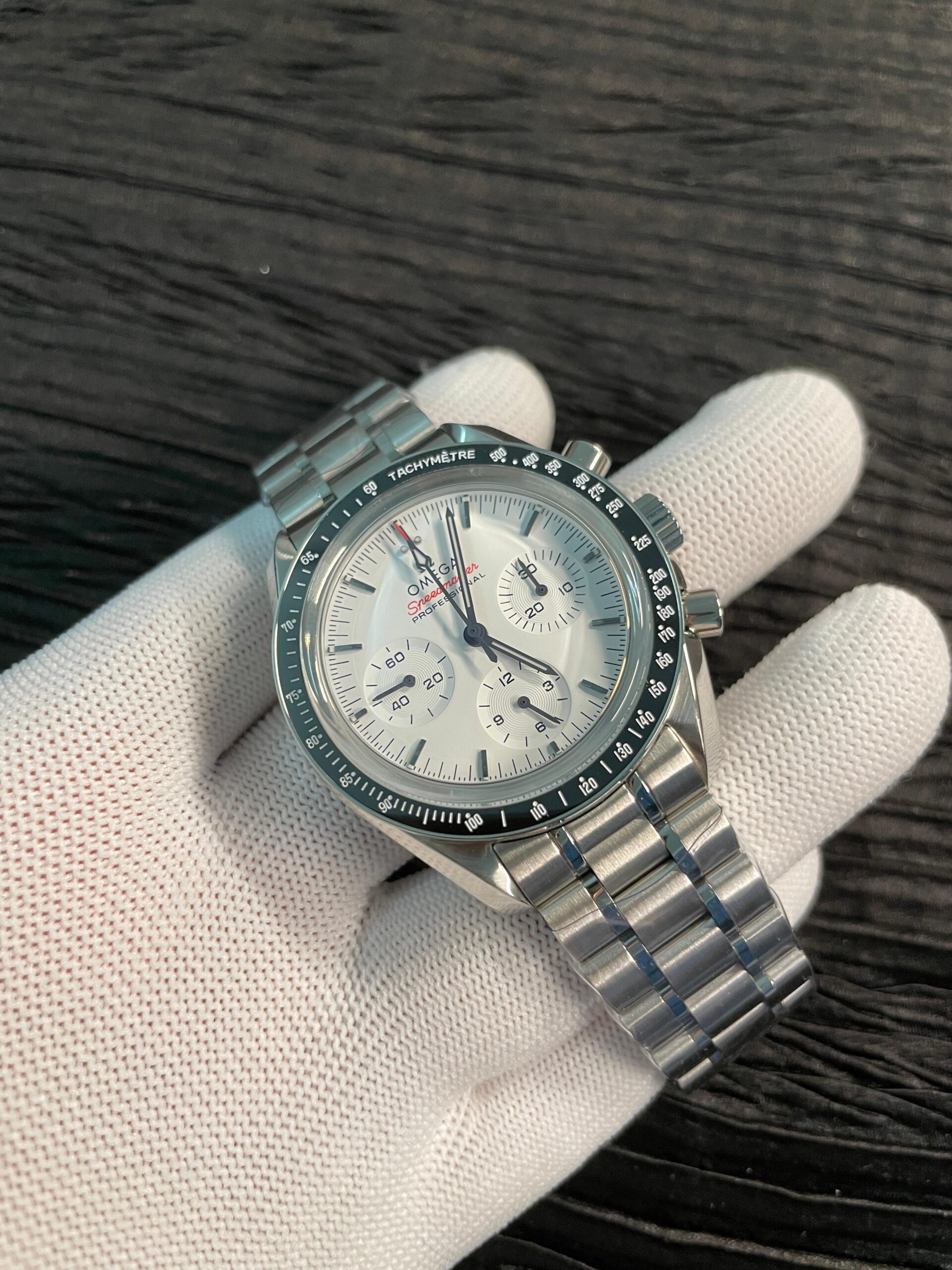 Speedmaster Professional SS N1F Best Edition White Dial On SS Bracelet Asian 3861 - Image 3