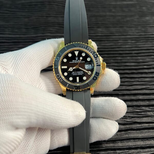 Yacht 226658 Gain Weight QF 1:1 Best Edition Black Dial On Oysterflex Strap (Free sprung)