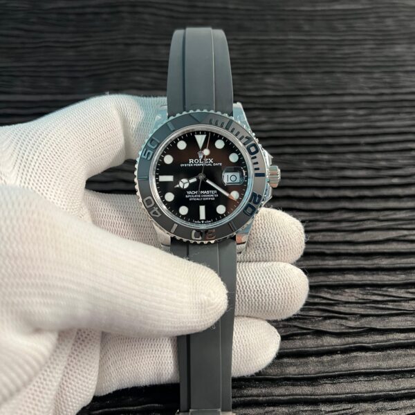 Yacht 226659 Gain Weight QF 1:1 Best Edition Black Dial On Oysterflex Strap (Free sprung)