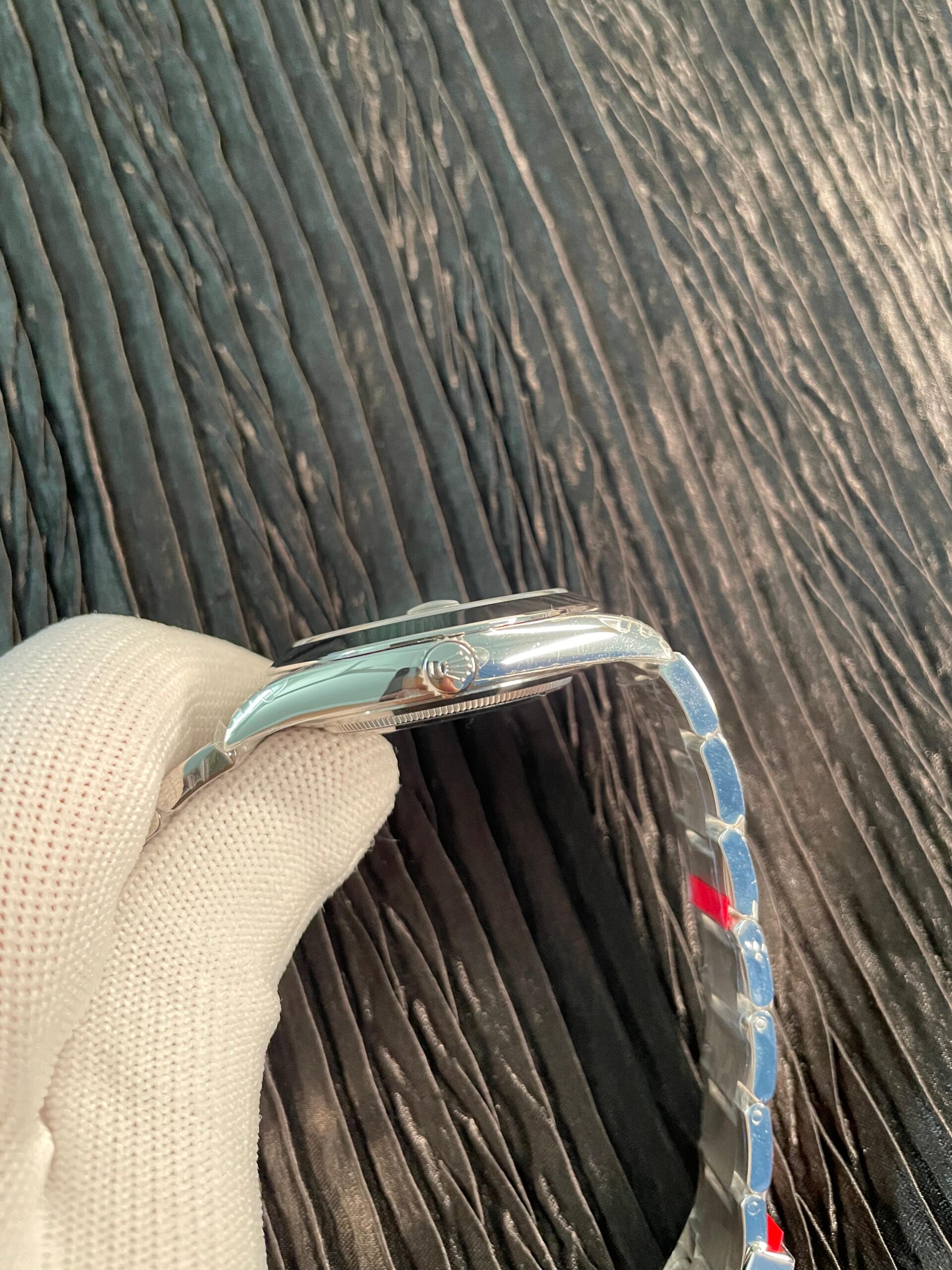 Date 41 126300 904L SS V2 VSF 1:1 Best Edition Gray Dial Green Roman Marker On Oyster Bracelet DD3235 - Image 5