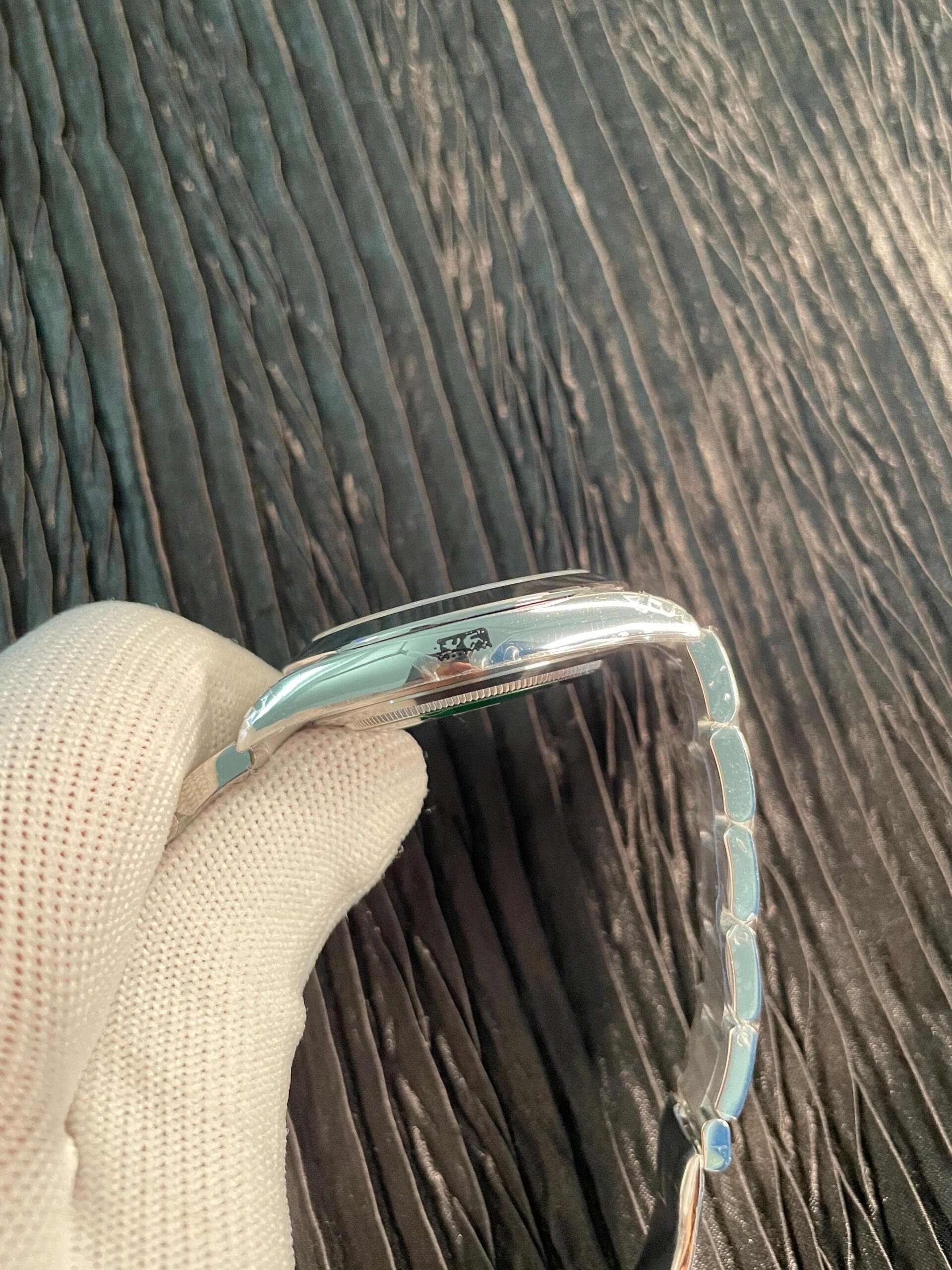 Date 41 126300 904L SS V2 VSF 1:1 Best Edition Gray Dial Green Roman Marker On Oyster Bracelet DD3235 - Image 6