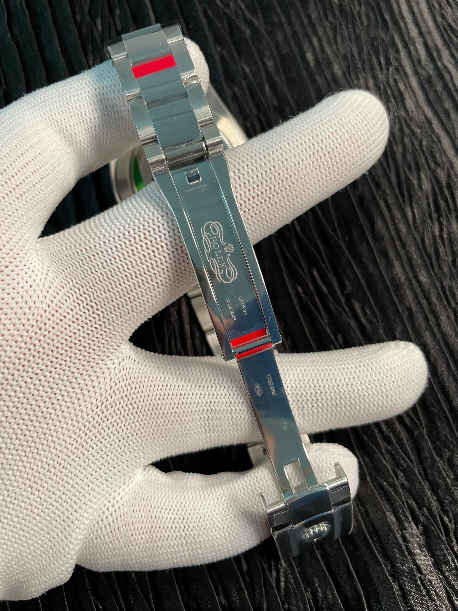 Date 41 126300 904L SS V2 VSF 1:1 Best Edition Gray Dial Green Roman Marker On Oyster Bracelet DD3235 - Image 8