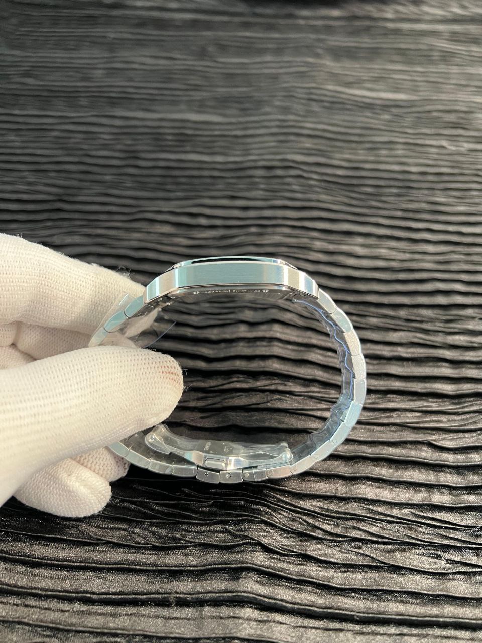 Santos de Carti Skeleton SS MLF Skeleton Dial On SS SmartLink Bracelet Super Clone 9611MC - Image 6