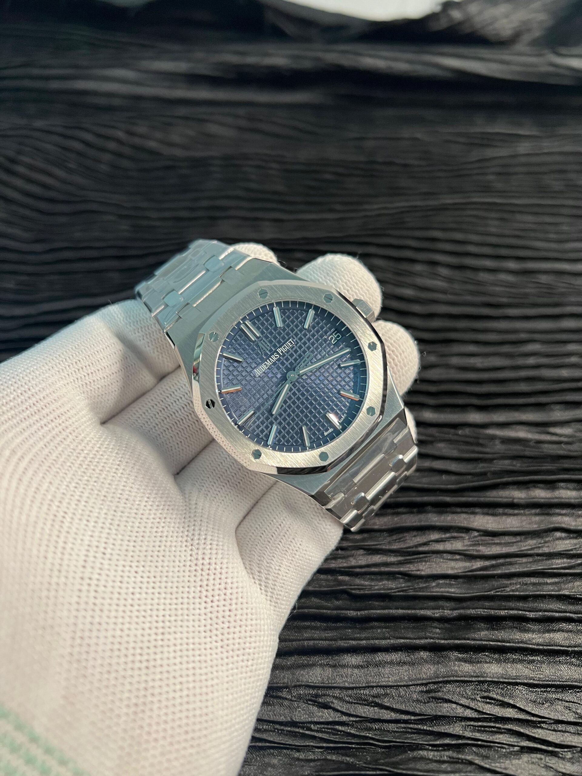 RO 15500 SS VSF 1:1 Best Edition Blue Dial On SS Bracelet Super Clone DD4302 - Image 3