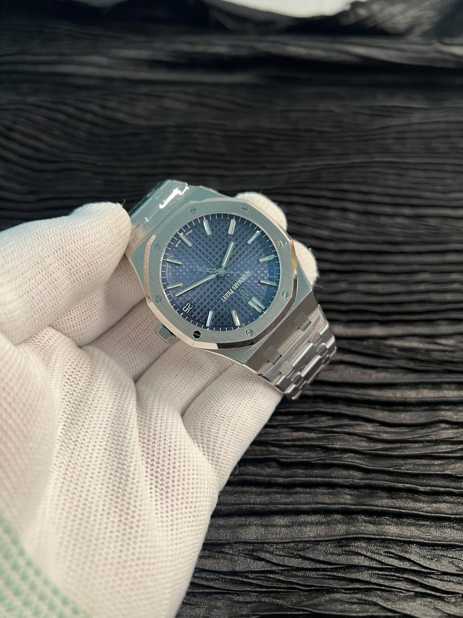 RO 15500 SS VSF 1:1 Best Edition Blue Dial On SS Bracelet Super Clone DD4302 - Image 4