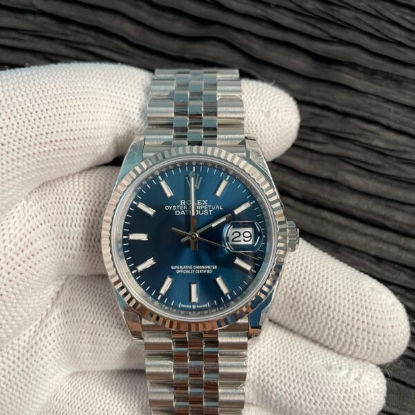 Date 36mm 126234 904L SS VSF 1:1 Best Edition Blue Fluted Dial on Jubilee Bracelet VS3235