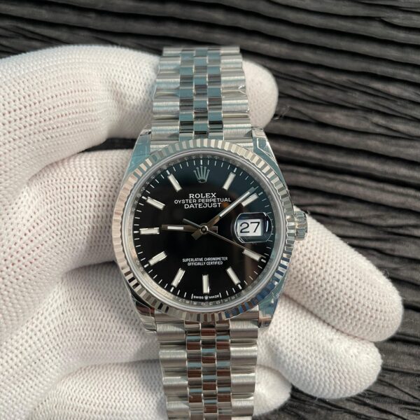 Date 36 SS 126234 VSF 1:1 Best Edition 904L Steel Black Stick Dial on Jubilee Bracelet VS3235 V2