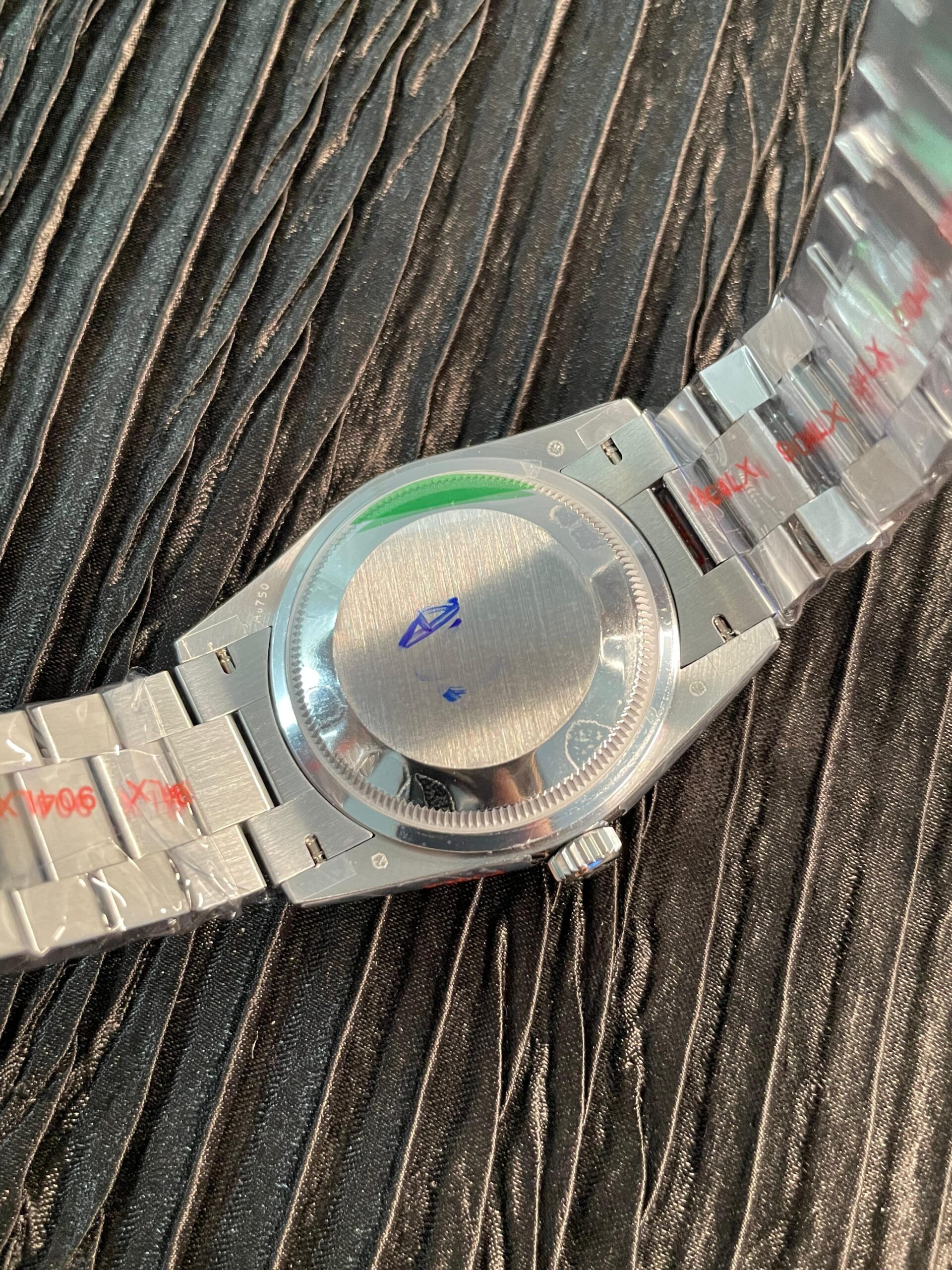 Day 128239 36mm Gain Weight QF 1:1 Best Edition Blue Ombre Dial Roman Marker On YG President Bracelet A2836 - Image 7